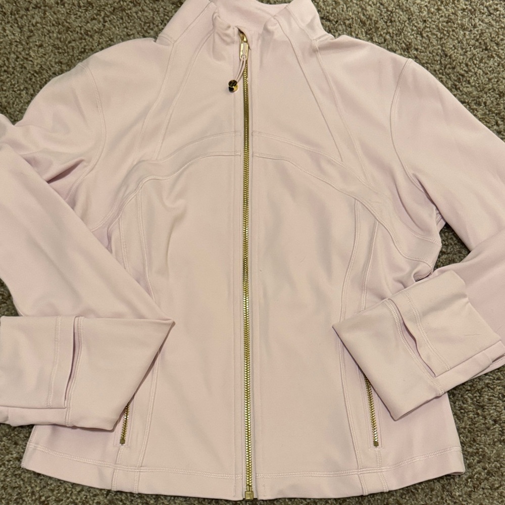 Lululemon pink with gold zipper  Align jacket